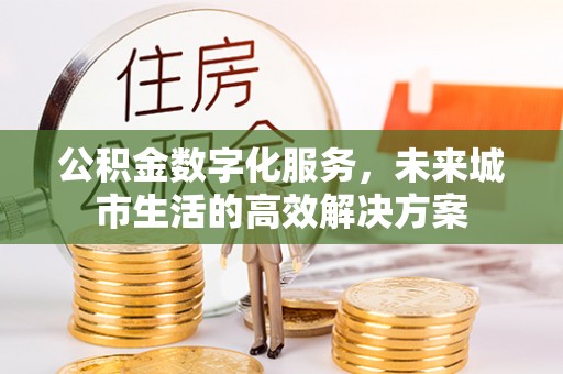 惠水公积金数字化服务，未来城市生活的高效解决方案