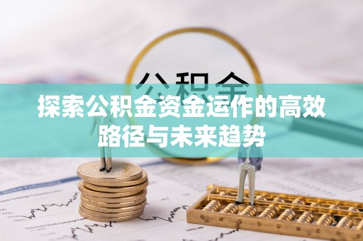 惠水探索公积金资金运作的高效路径与未来趋势