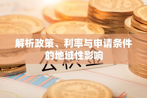 惠水解析政策、利率与申请条件的地域性影响