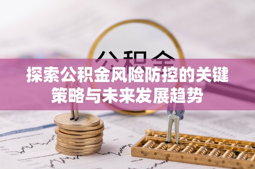 惠水探索公积金风险防控的关键策略与未来发展趋势