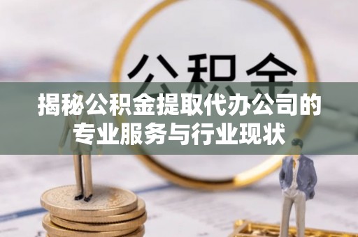 惠水揭秘公积金提取代办公司的专业服务与行业现状