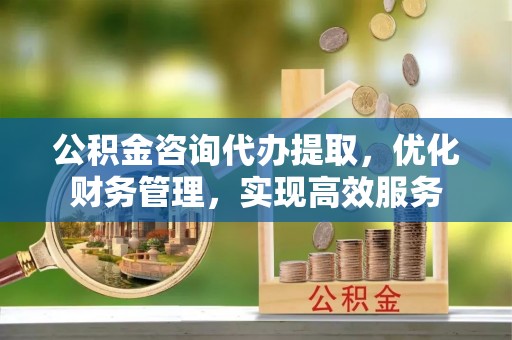 惠水公积金咨询代办提取，优化财务管理，实现高效服务