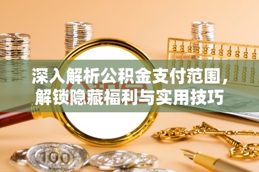 惠水深入解析公积金支付范围，解锁隐藏福利与实用技巧