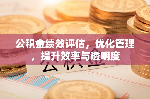 惠水公积金绩效评估，优化管理，提升效率与透明度