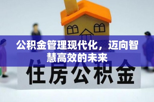 惠水公积金管理现代化，迈向智慧高效的未来