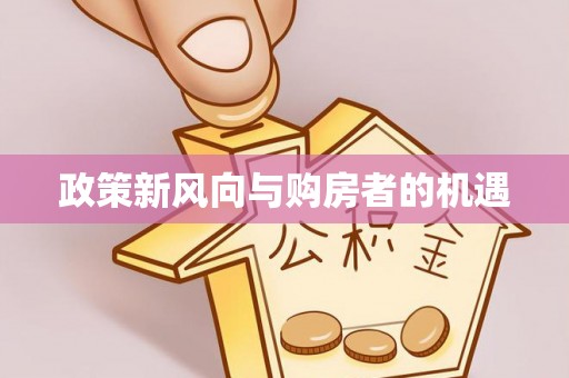 惠水政策新风向与购房者的机遇