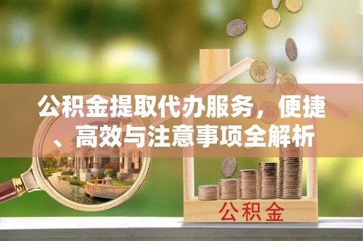 惠水公积金提取代办服务，便捷、高效与注意事项全解析