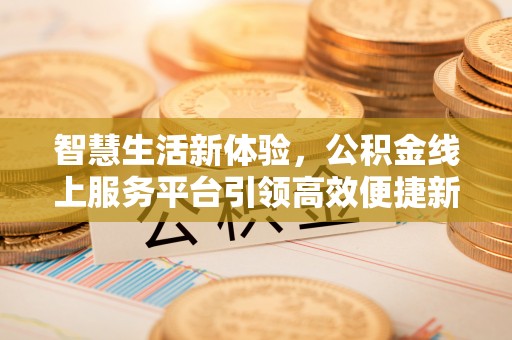 惠水智慧生活新体验，公积金线上服务平台引领高效便捷新潮流