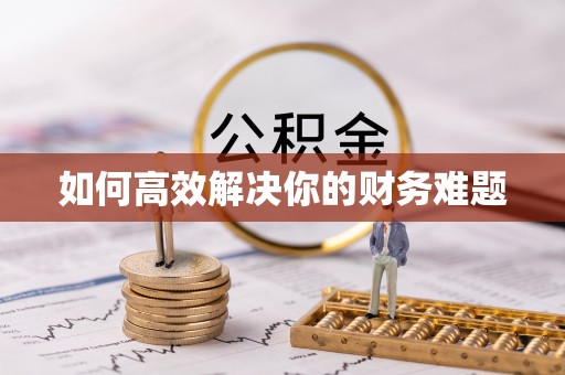 惠水如何高效解决你的财务难题