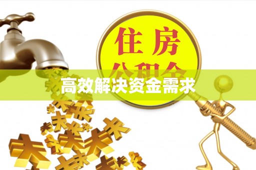 惠水高效解决资金需求