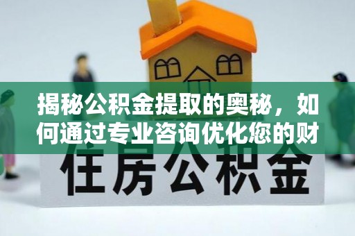 惠水揭秘公积金提取的奥秘，如何通过专业咨询优化您的财务规划
