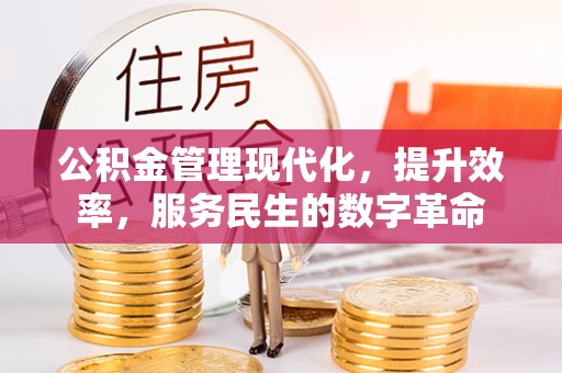 惠水公积金管理现代化，提升效率，服务民生的数字革命