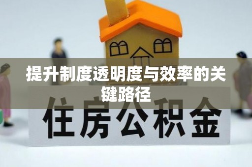 惠水提升制度透明度与效率的关键路径