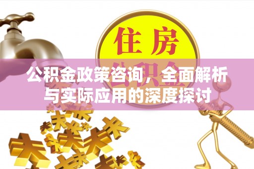 惠水公积金政策咨询，全面解析与实际应用的深度探讨