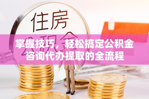 惠水掌握技巧，轻松搞定公积金咨询代办提取的全流程