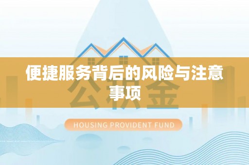 惠水便捷服务背后的风险与注意事项